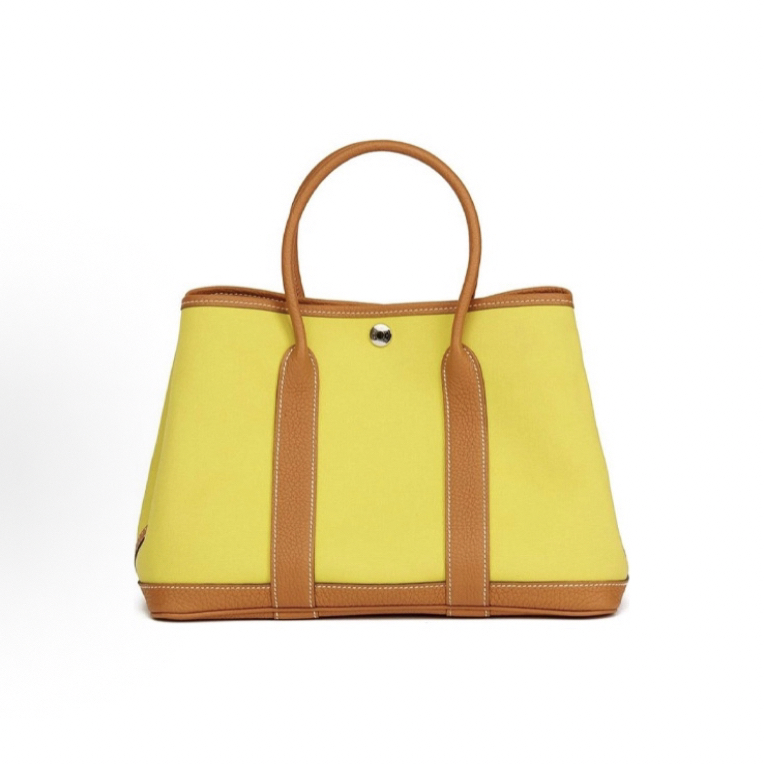 99新 Hermes/爱马仕 未使用 爱马仕花园30柠檬黄