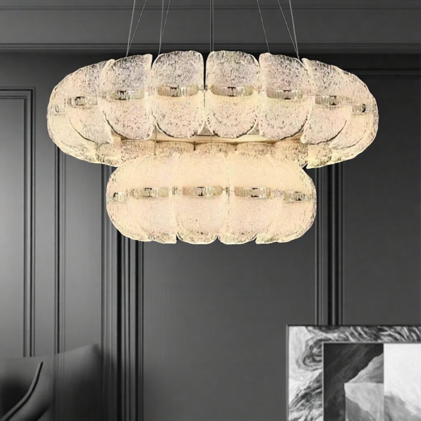 帕莎 客厅吊灯 现代轻奢设计师款个性高级感客厅大厅灯餐厅灯具