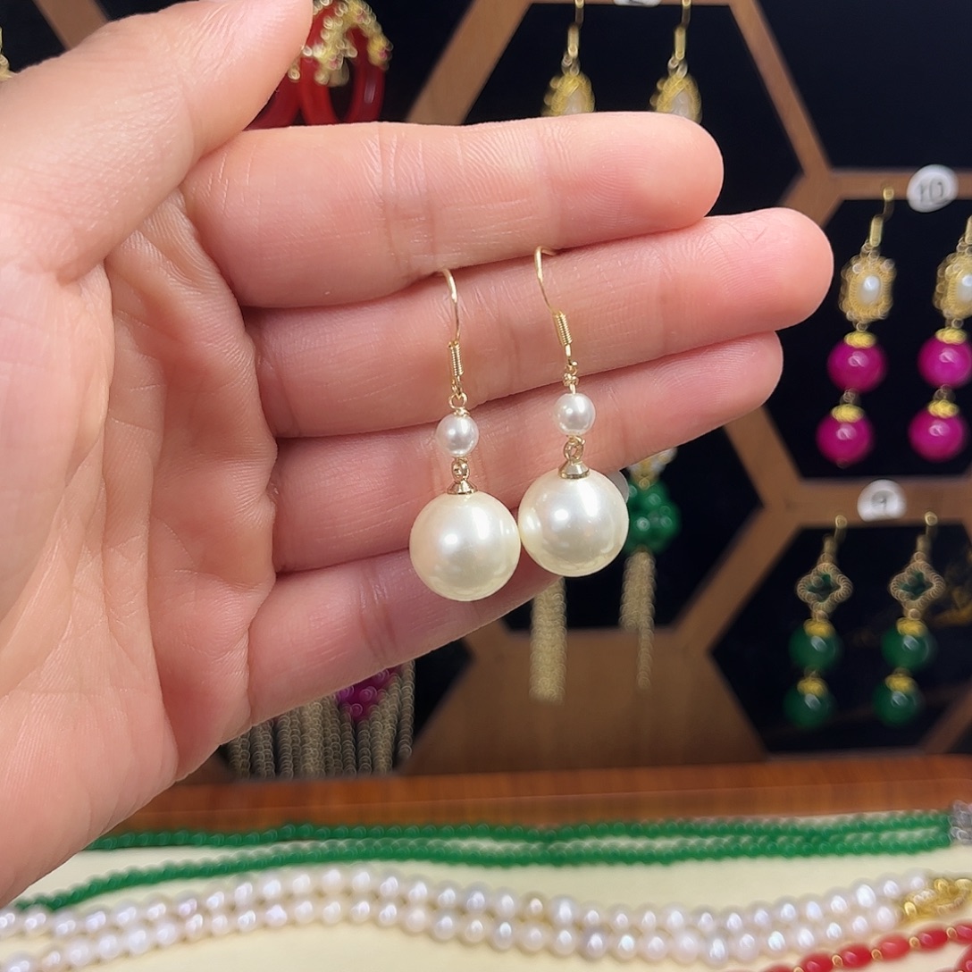 锆石合金925银耳饰