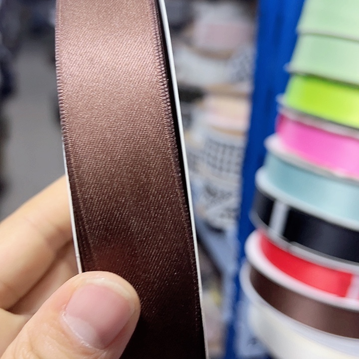 4的黄咖色亮光棉带25码