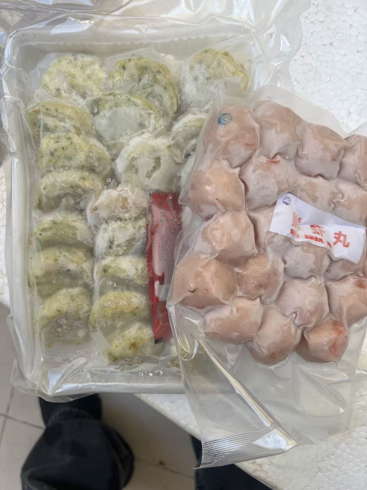 虾丸+虾饼 无添加 纯手工制作1包8两 需要速冻保存