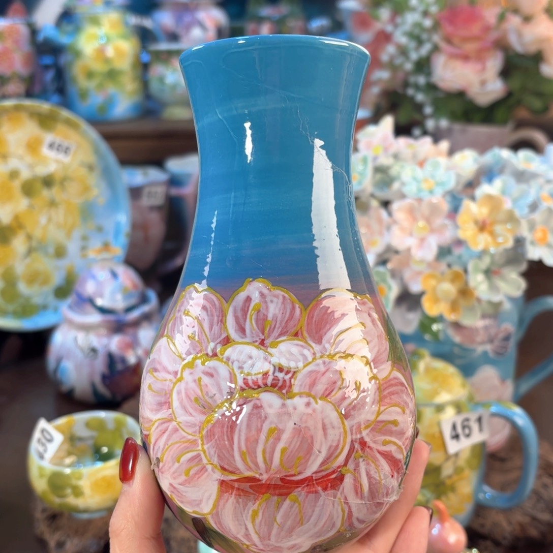 景德镇手绘高温釉下彩陶瓷茶具