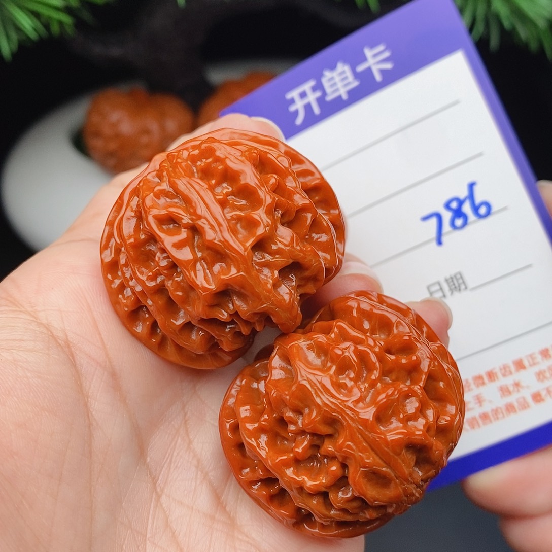 文玩核桃把件39苹果786