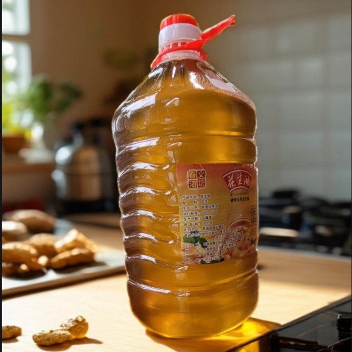 驻马店正宗农家官宣无添加视频细节冷榨花生油植物纯正花生油