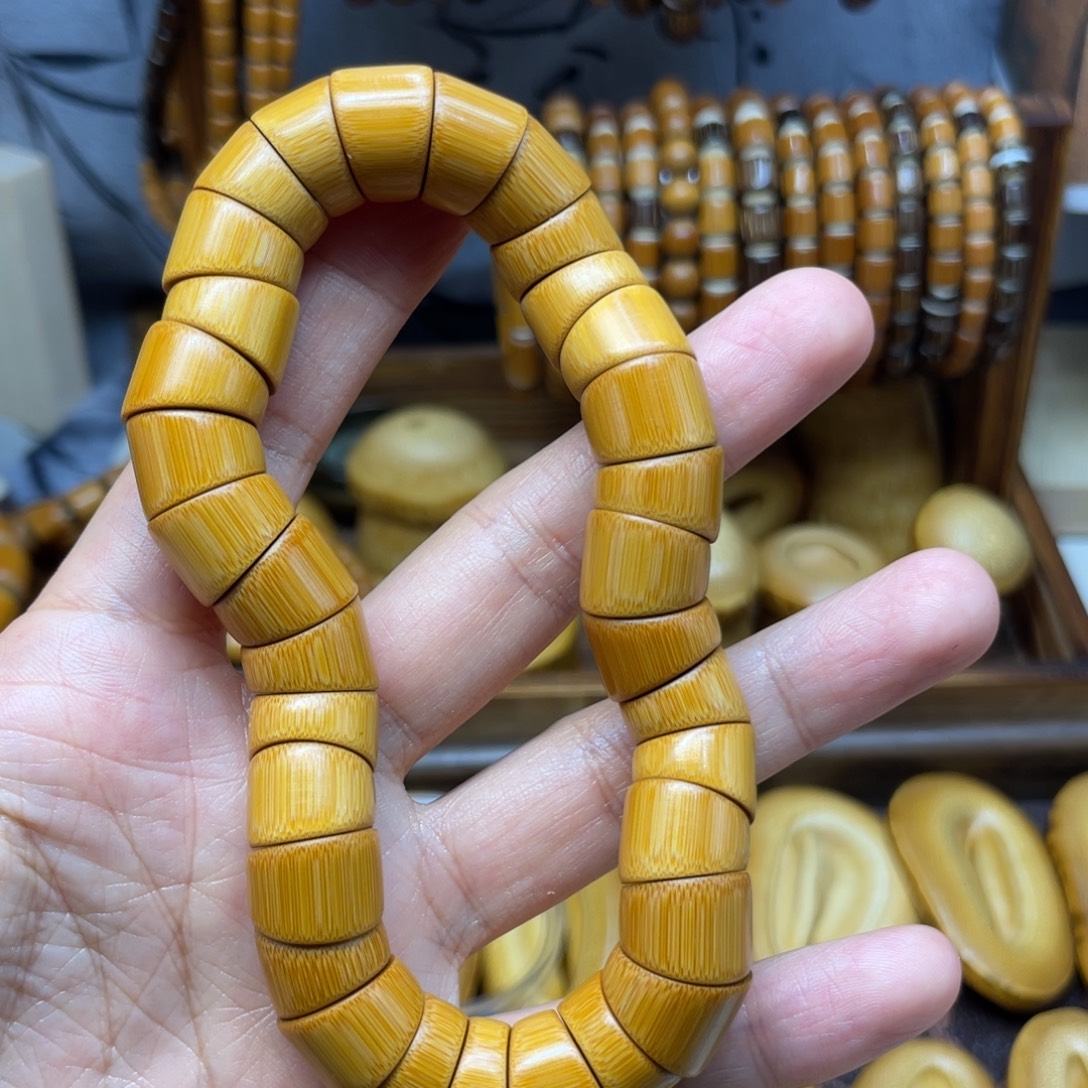 竹实心玉竹大肠手串13