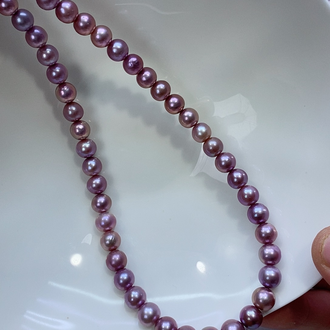 淡水珍珠颈饰银S925镶嵌