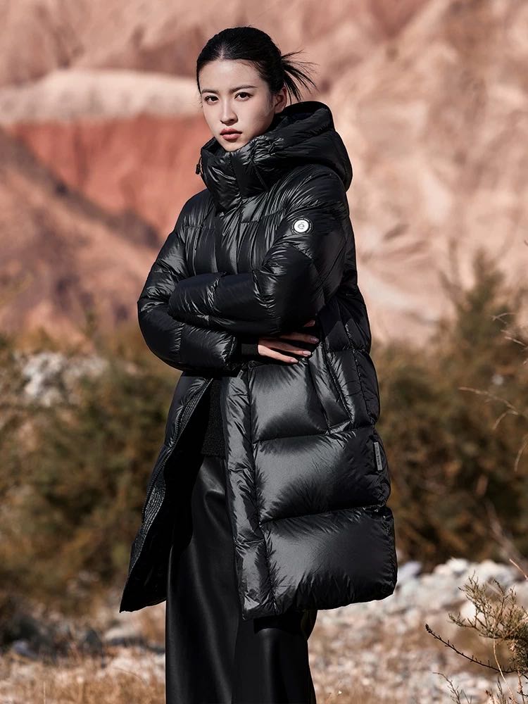 极寒【零下-30°】中长款时尚鹅绒高端鹅绒情侣款升级版明星男女同款