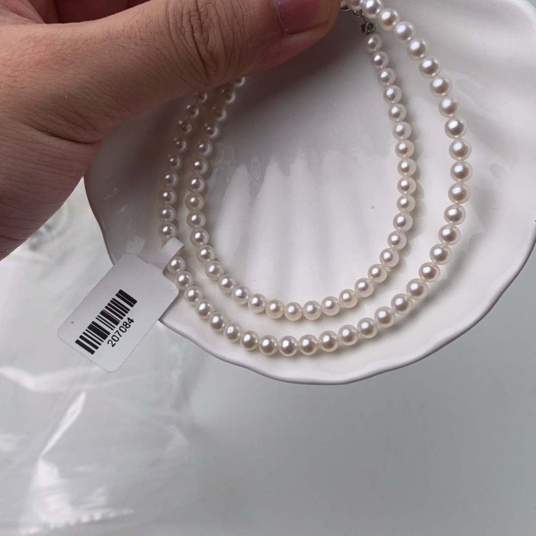 银S925镶嵌淡水珍珠项链207084