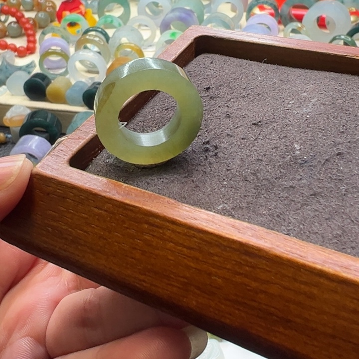 定制翡翠未镶嵌翡翠戒指5-10