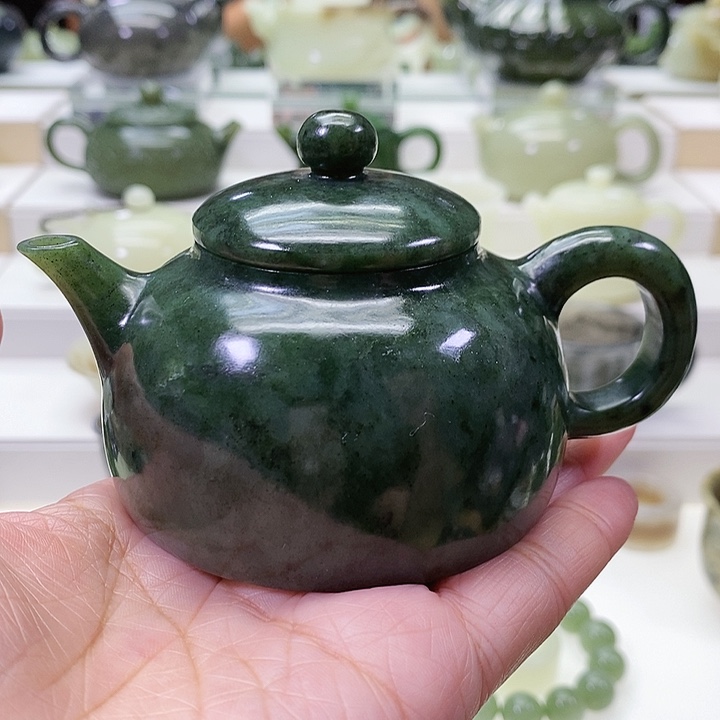 未镶嵌和田玉挂件茶壶130ml