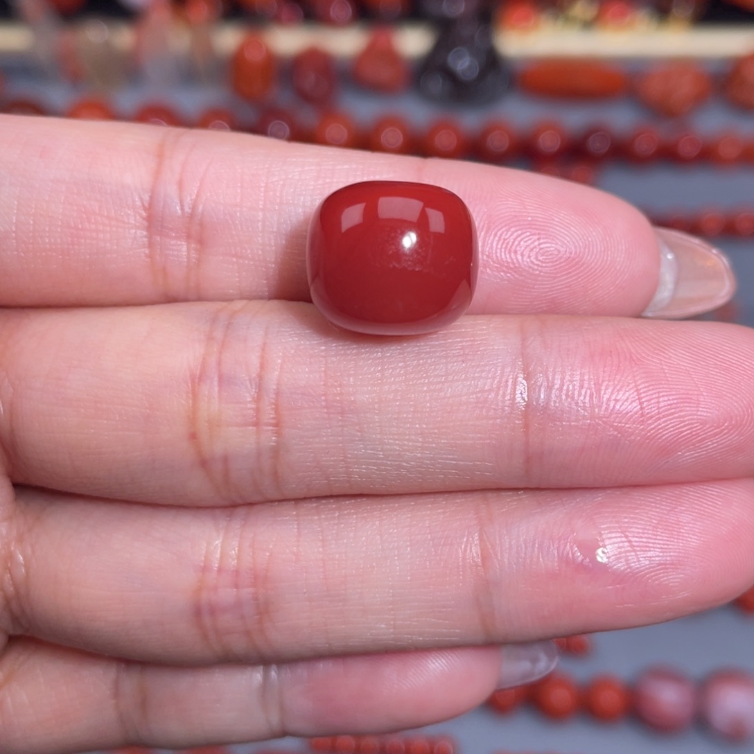 南红玛瑙瓦西玫红老型13未镶嵌