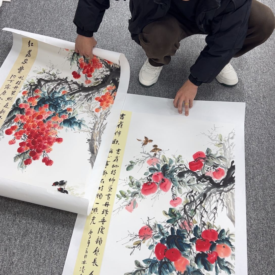国画纯手绘字画宣纸