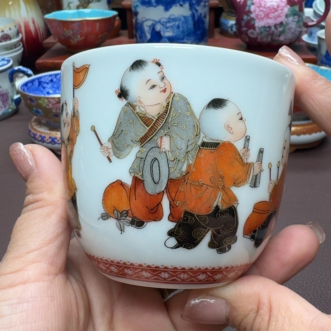 瓷片景德镇仿古手工制作精品展示