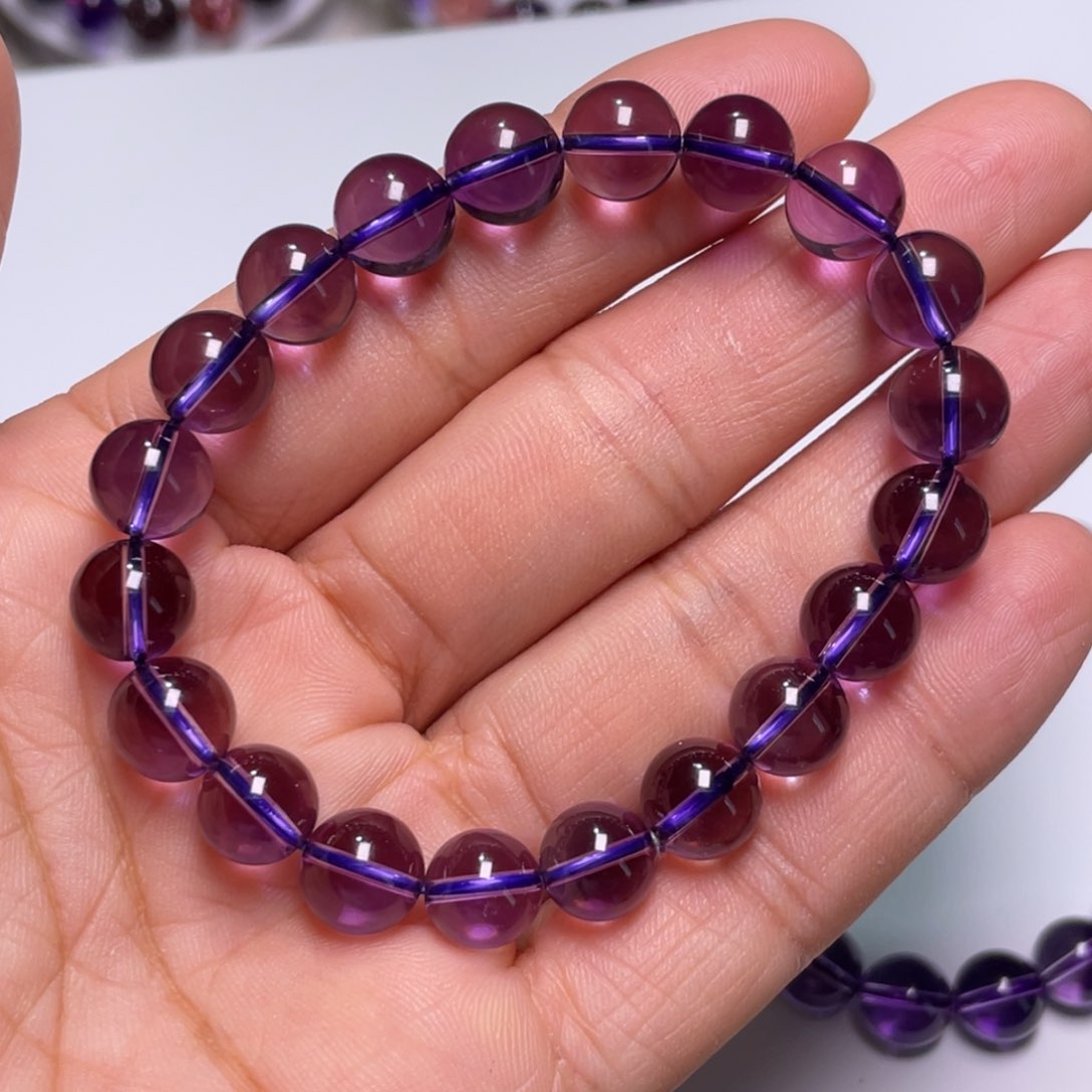 水晶手链未镶嵌池**晨巴西紫水晶