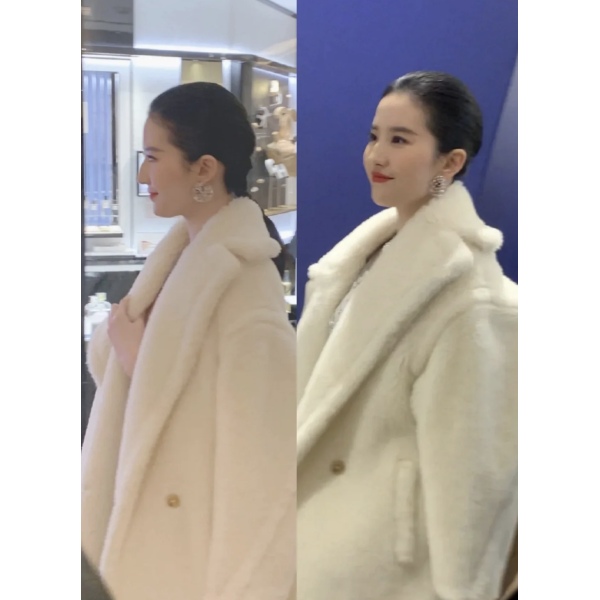 【1件8折】妃鱼/麦丝玛拉/羊皮/剪羊毛/外套/95新/z零二零三