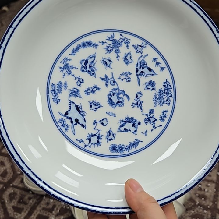 瓷片微瑕珐琅彩8寸4个深盘6666666