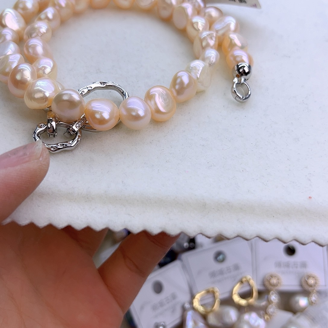 未镶嵌淡水珍珠项链定制900