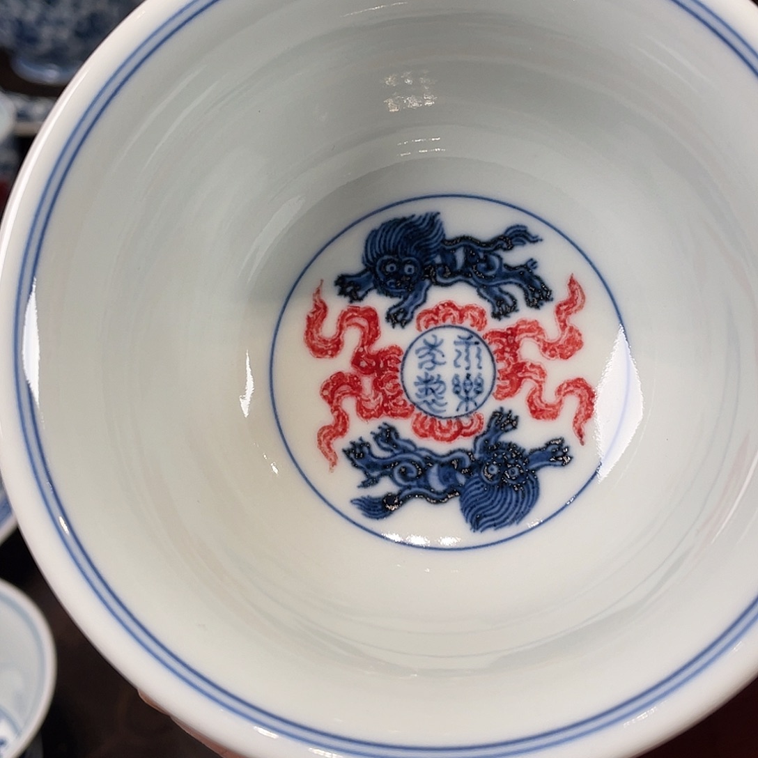 和***鸣釉里红压手杯粉丝福利！