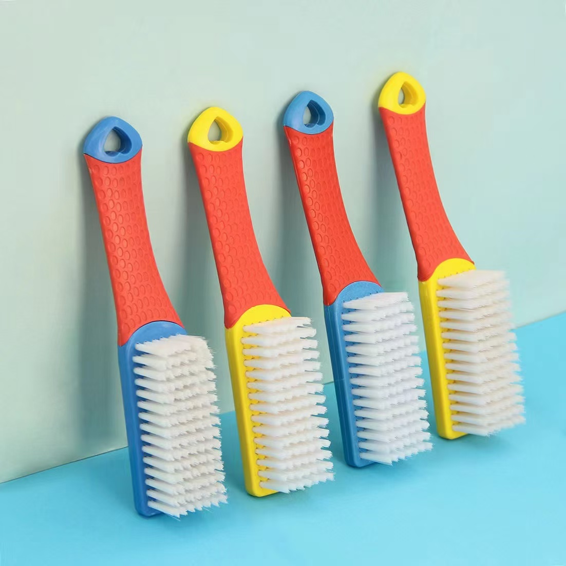家用多功能彩色鞋刷2个软毛去污洗鞋刷子