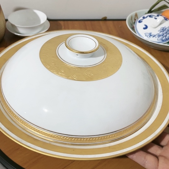 盘10.5寸盖碗一个陶瓷陶瓷