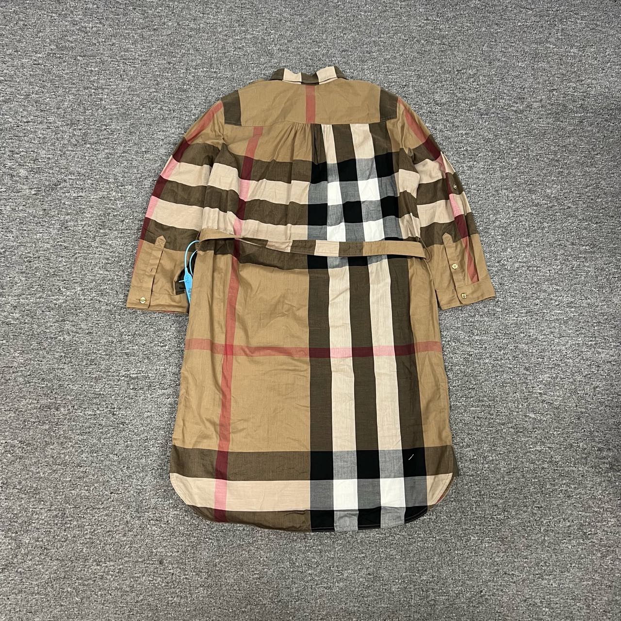 99新 BURBERRY/博柏利 Burberry经典格纹连衣裙uk8