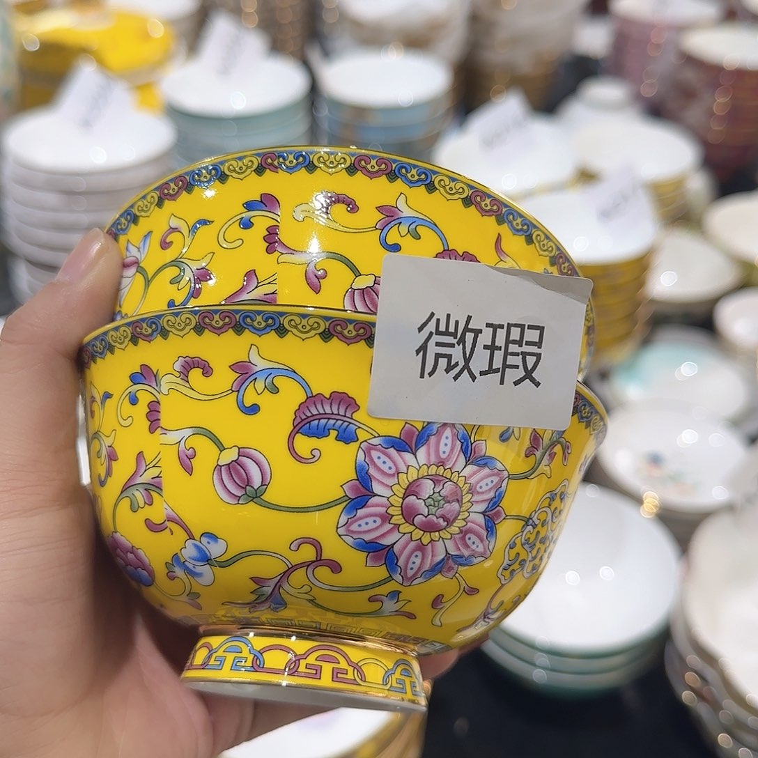 骨瓷骨瓷珐琅彩工艺