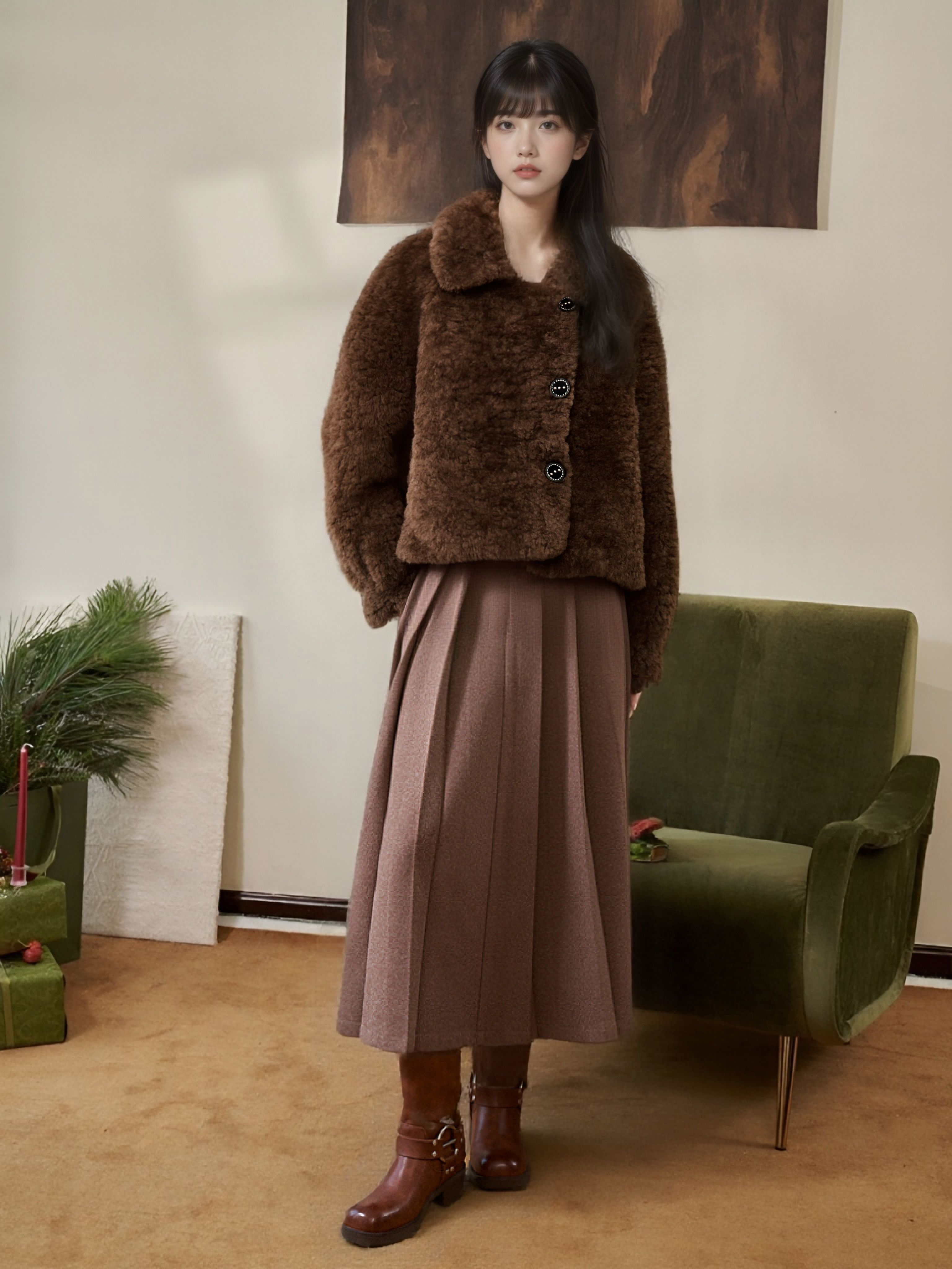 轻奢高颜值短款高端爆款女士宽松柔软休闲外套Y-YD04