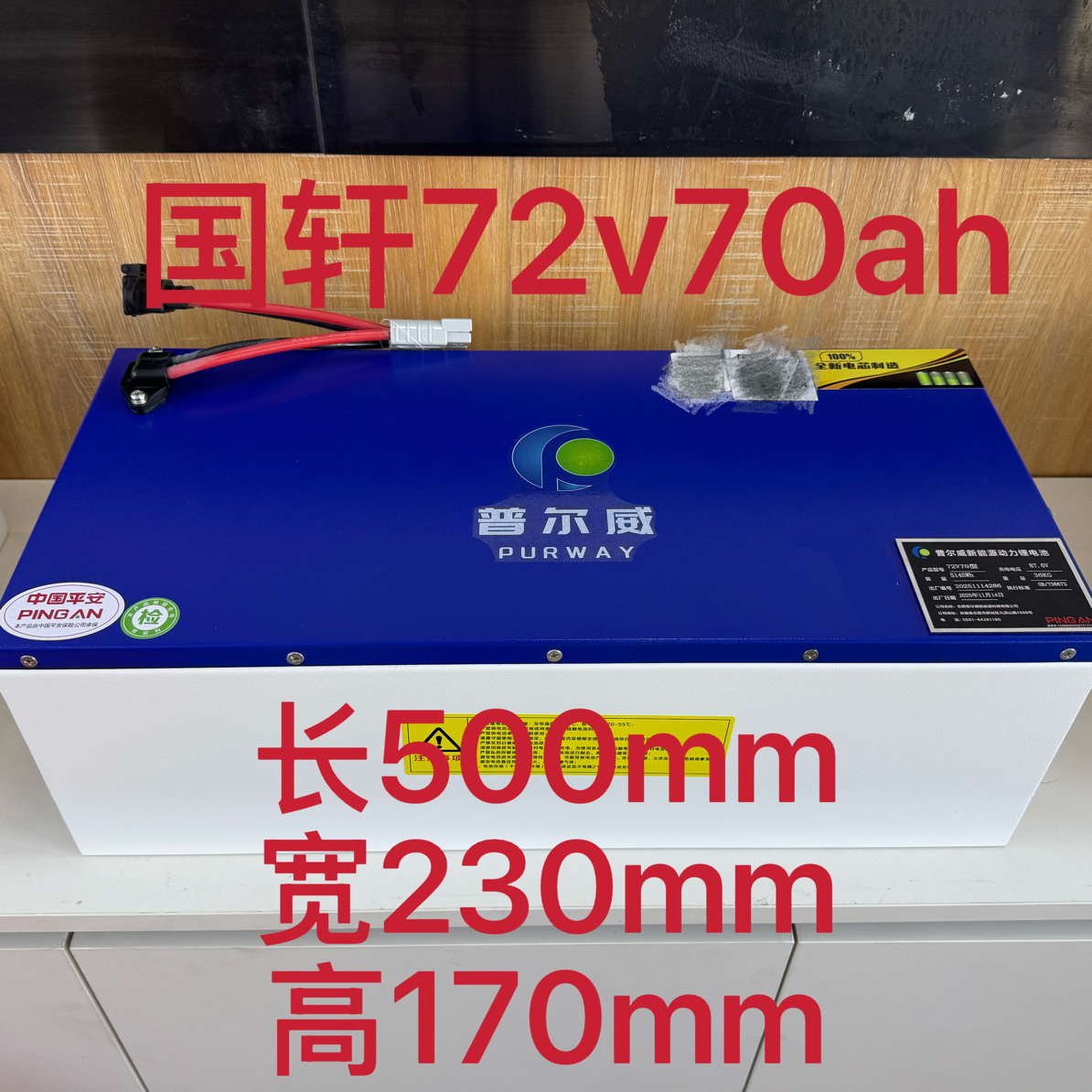 全新电芯正品国轩普尔威长续航二轮车专用72V70AH磷酸铁锂电池