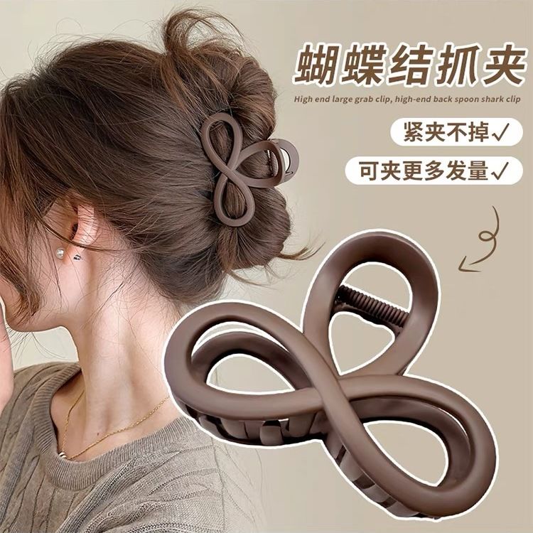 发量少的抓夹女2025新款高级感鲨鱼夹后脑勺盘发发夹头发夹子头饰