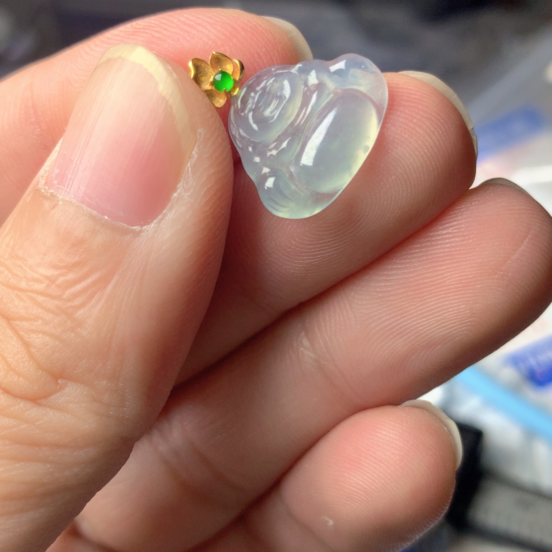 【闪购商品】颈饰18K金镶嵌翡翠翡翠