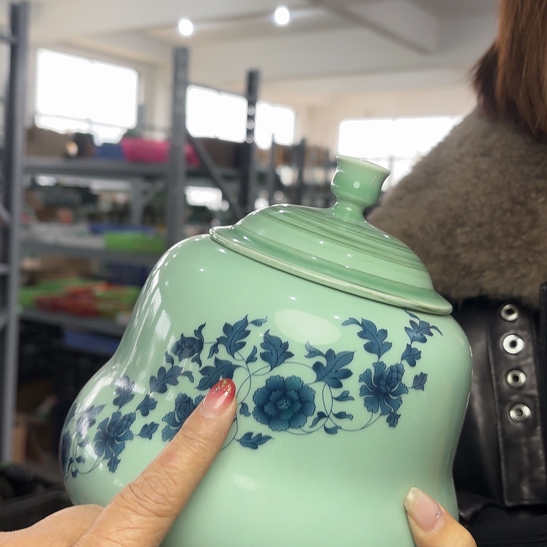 龙泉云间青瓷小米茶器