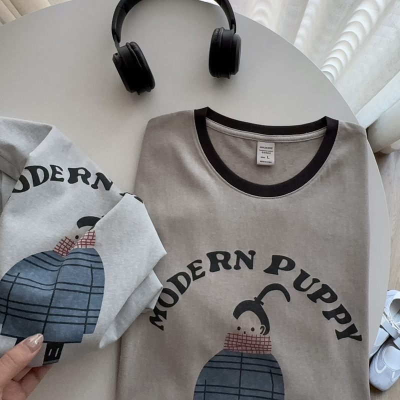 ARRLMORRE品牌【向·南】冰冰凉雪花棉轻薄款卡通印花T恤