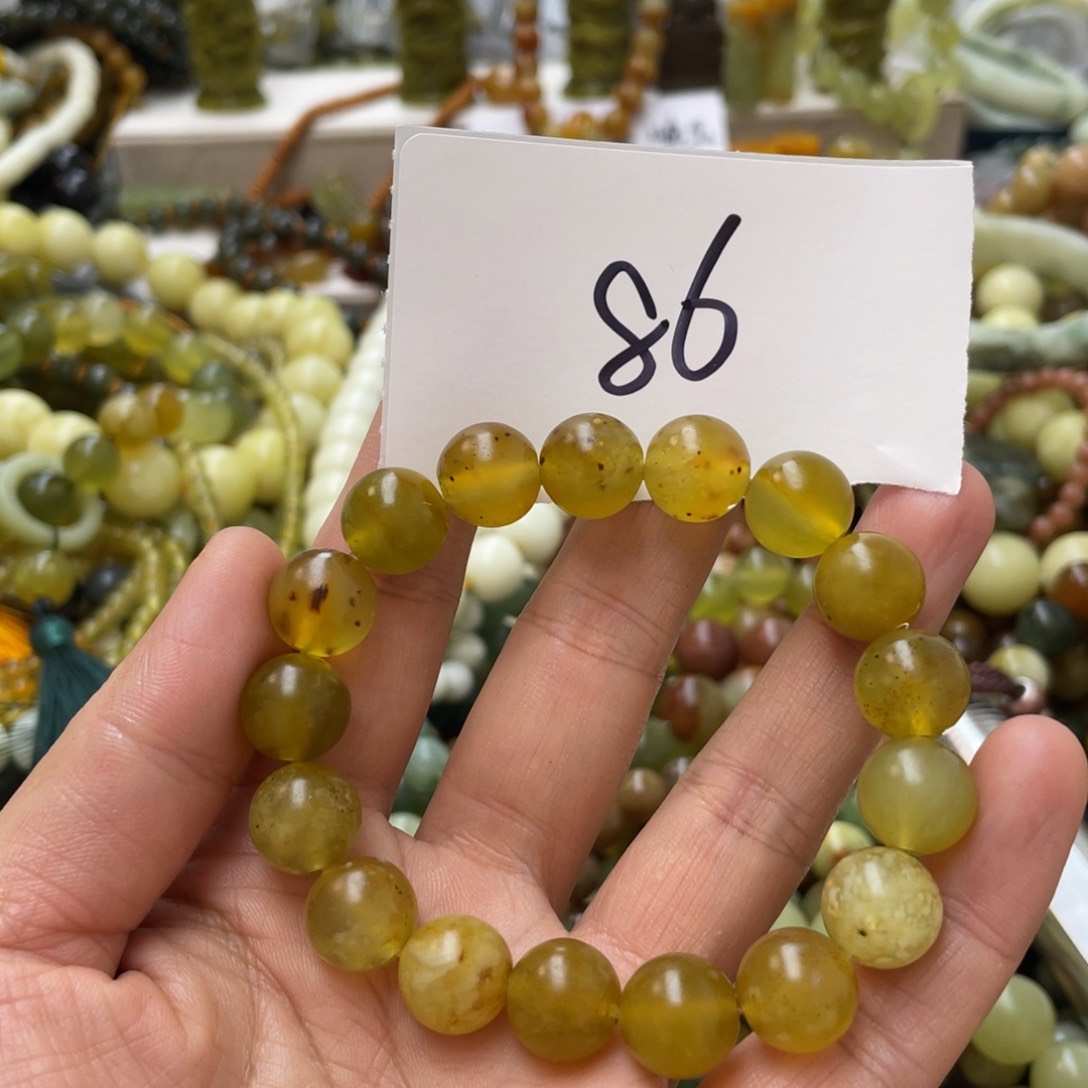 蛇纹石玉手链未镶嵌