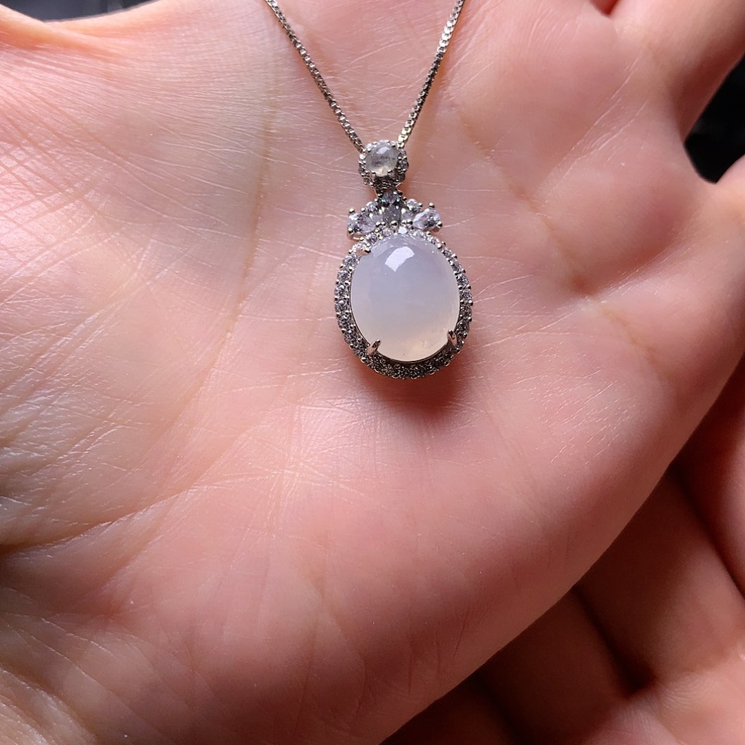 翡翠颈饰银S925镶嵌阿***-1111111