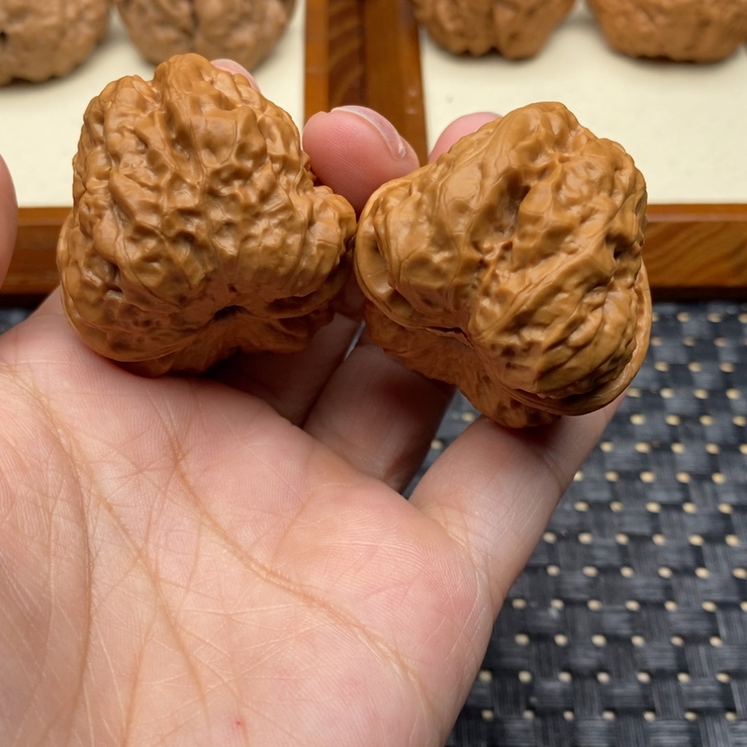 文玩核桃把件边39三角蛙