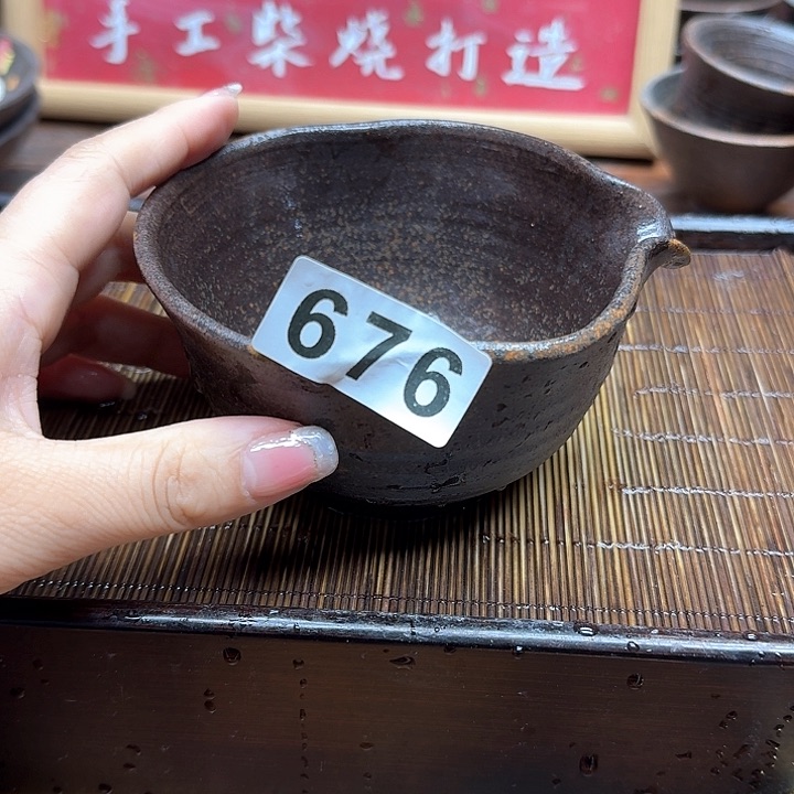 纯手工制作粗陶茶具