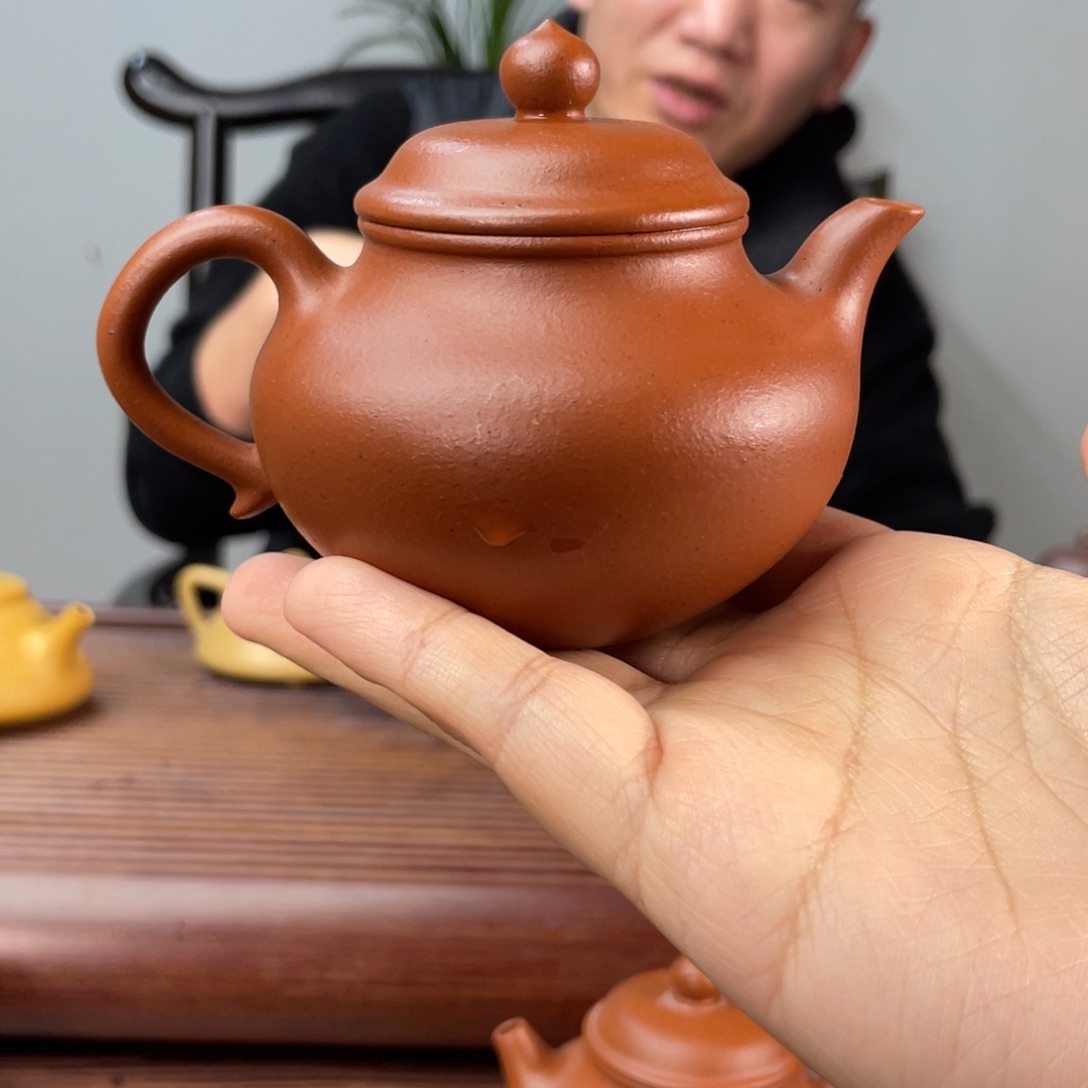 朱泥茶壶微瑕老朱泥秋水130cc