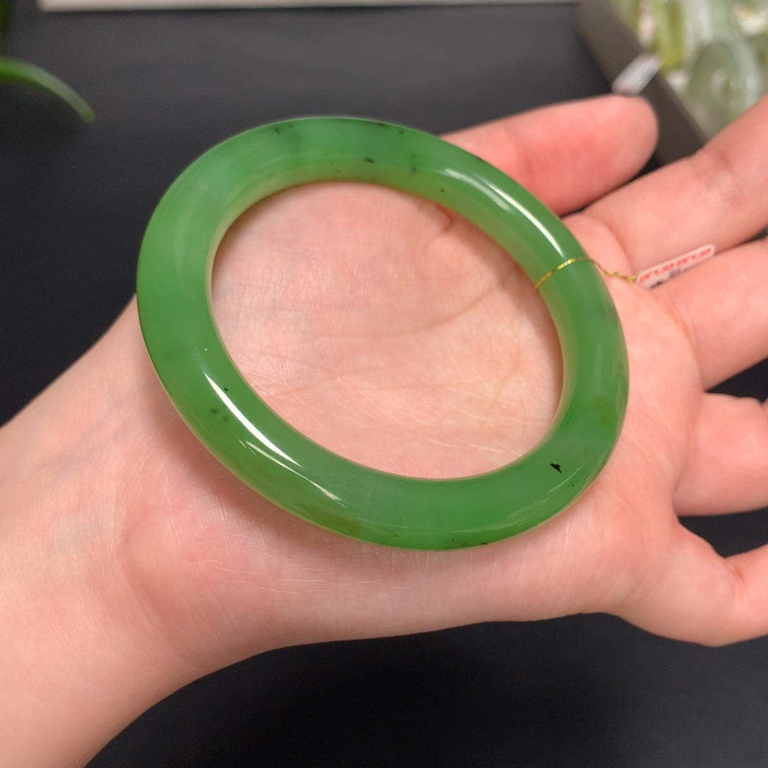 和田玉手镯未镶嵌55