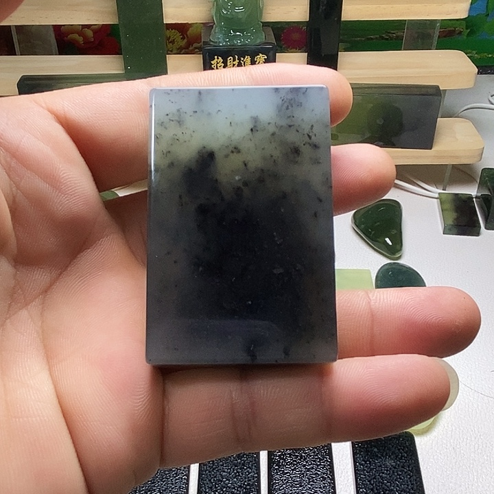 未镶嵌岫玉手把件