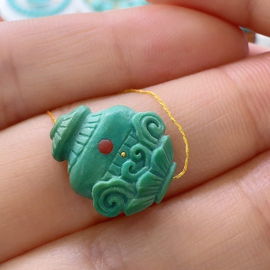 绿松石未镶嵌珠宝半成品