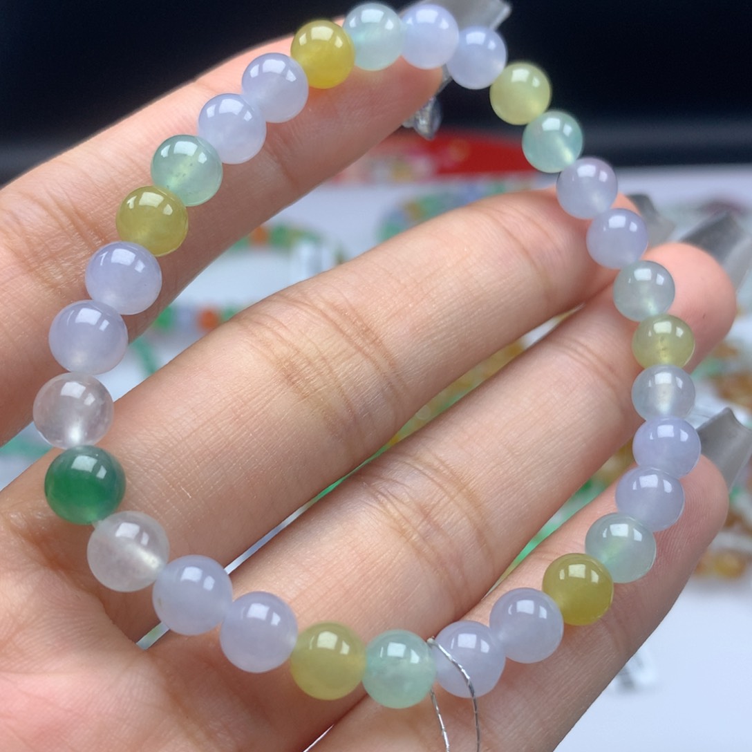 翡翠手链未镶嵌卡