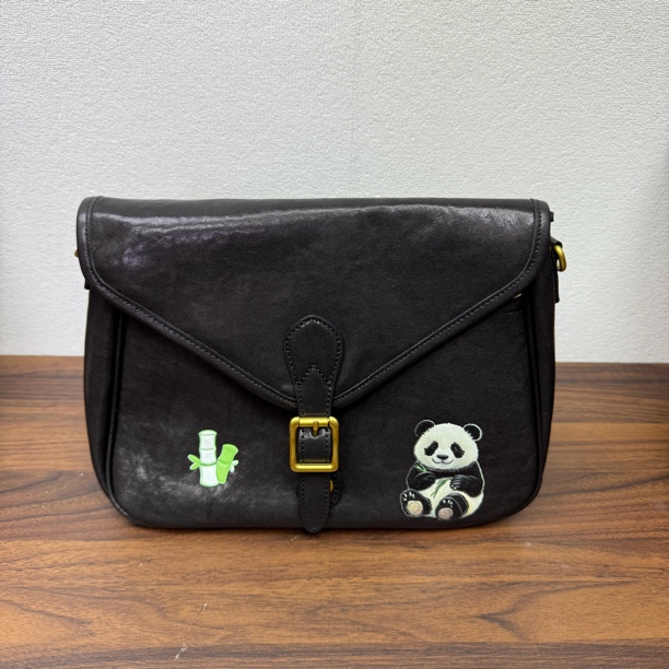 水晶植揉头层牛皮 信封大马鞍【3D高分子热熔印制】83404