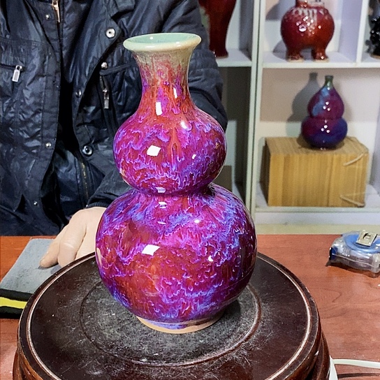 摆件尚峰钧窑子品摆件