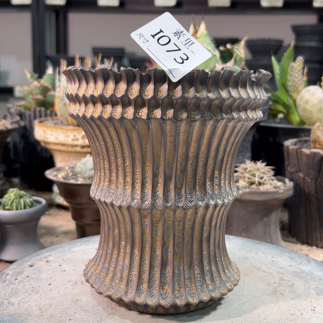 景德镇手工素里没有口13.5高16.5