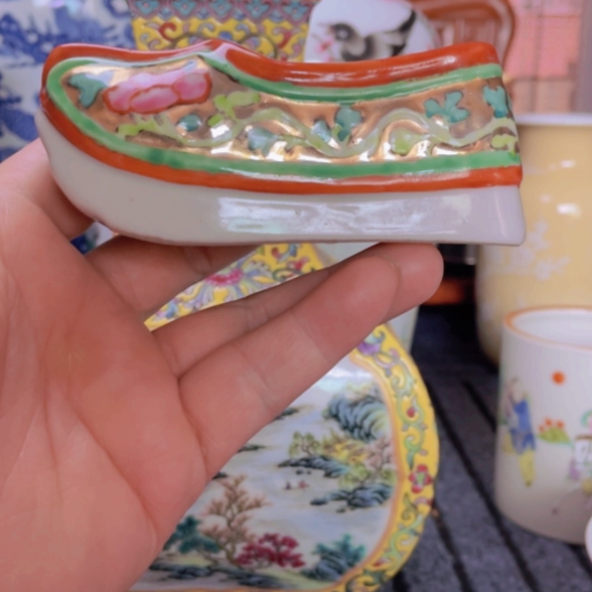 【闪购商品】盘树山彩小鞋子一只