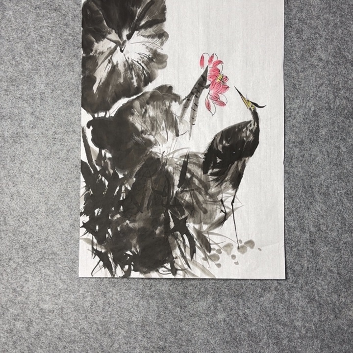 国画手绘国风花鸟图