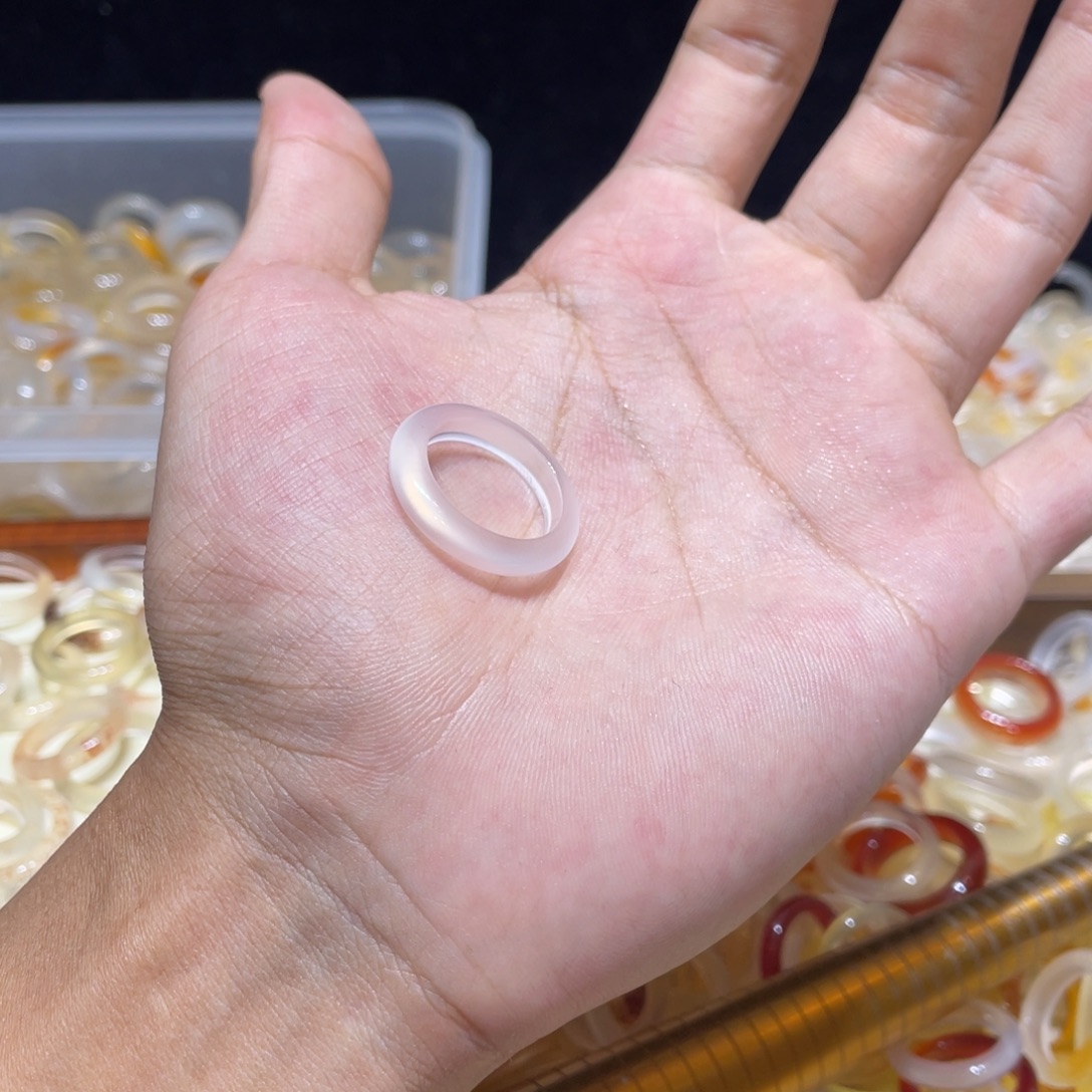 玛瑙/玉髓未镶嵌戒指23号港16