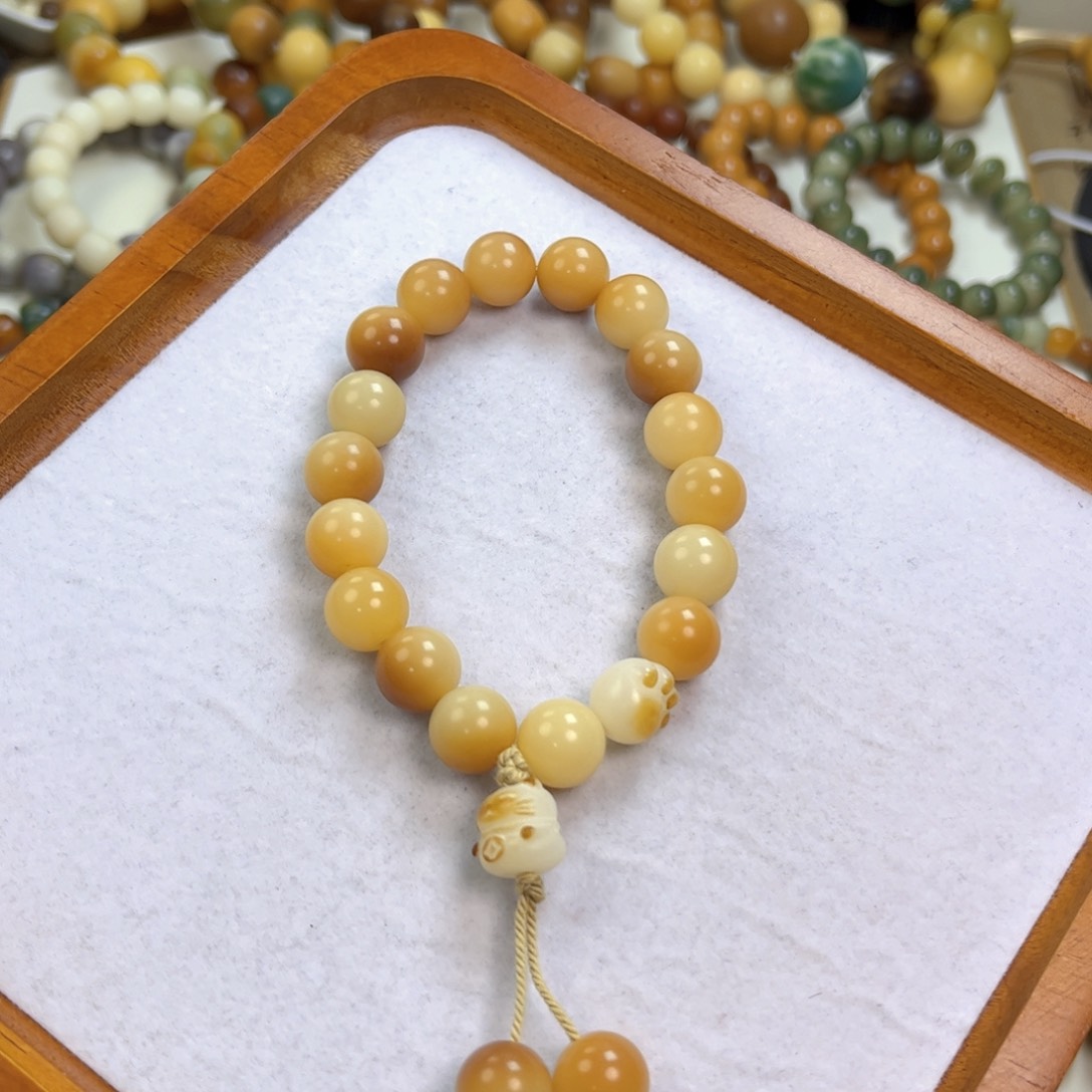 菩提根/象牙果手串旺仔小馒头