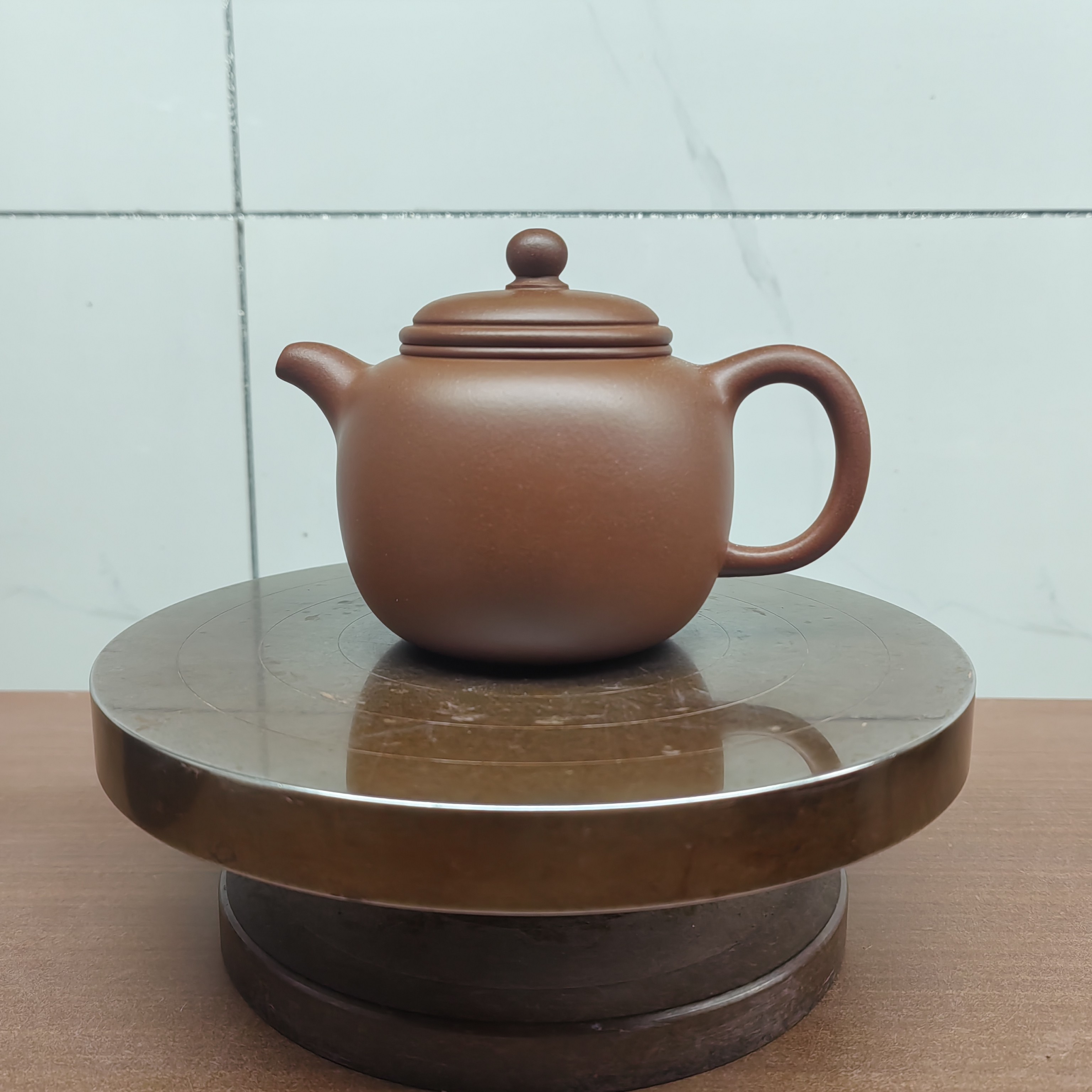 匏尊壶，原矿清水泥60目210毫升左右助理工艺师精心制作