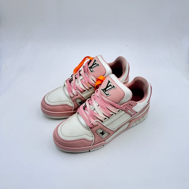 99新 LouisVuitton/路易威登 5码39码樱花粉trainer99新vv1613